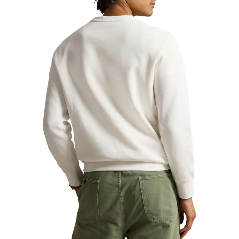 Polo Ralph Lauren Sweatshirt Fleece With Polo Bear-White