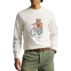 Polo Ralph Lauren Sweatshirt Fleece With Polo Bear-White