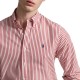 Polo Ralph Lauren Shirt Custom Fit Striped Broadcloth-White/Red
