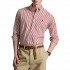 Polo Ralph Lauren Shirt Custom Fit Striped Broadcloth-White/Red