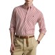 Polo Ralph Lauren Shirt Custom Fit Striped Broadcloth-White/Red