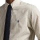 Polo Ralph Lauren Shirt Custom Fit Striped Broadcloth-White/Beige