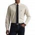 Polo Ralph Lauren Shirt Custom Fit Striped Broadcloth-White/Beige