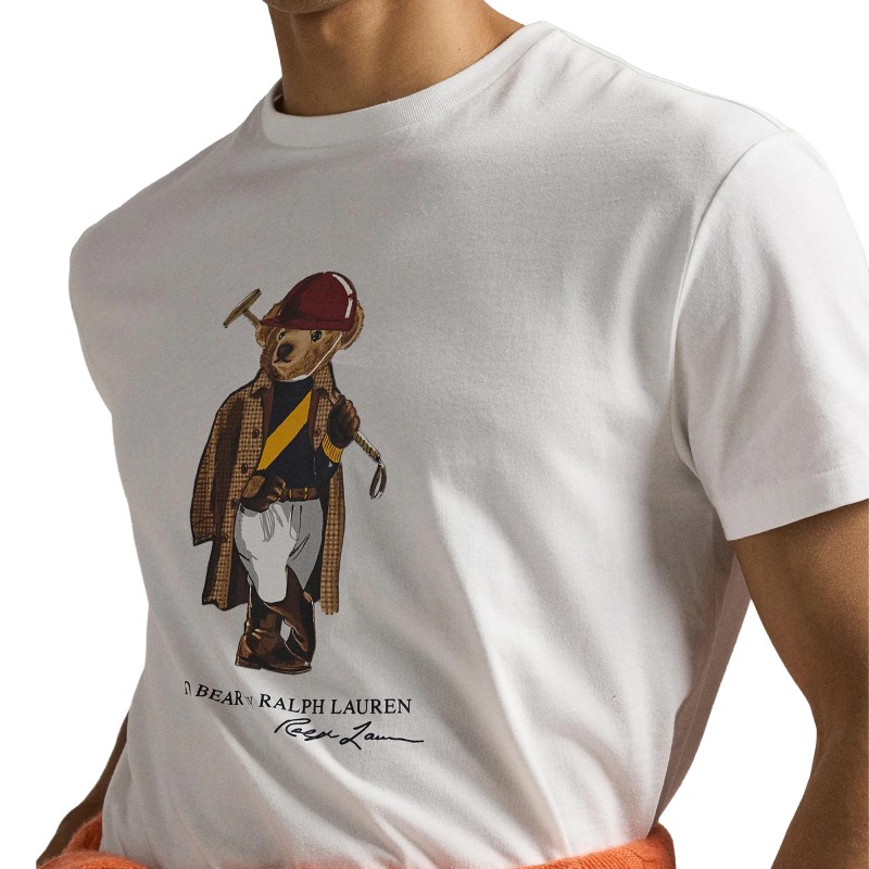 Polo Ralph Lauren T-Shirt Polo Bear Print-White