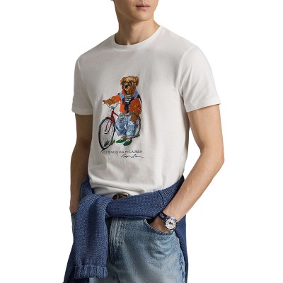 Polo Ralph Lauren T-Shirt With Bear Polo-White