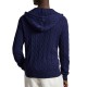Polo Ralph Lauren Hooded Sweater Cable Knit-Blue