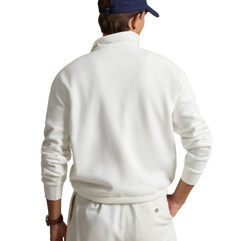 Polo Ralph Lauren Sweatshirt Logo Fleece-White Polo Ralph Lauren Sweatshirt Logo Fleece-White