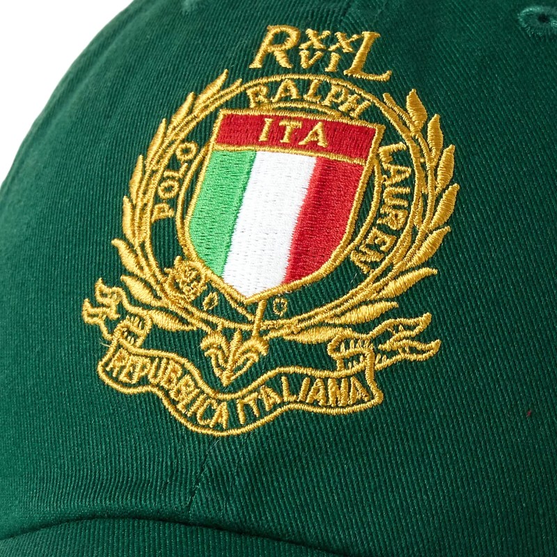 Polo Ralph Lauren Cap Baseball Italy Twill-Green Polo Ralph Lauren Cap Baseball Italy Twill-Green
