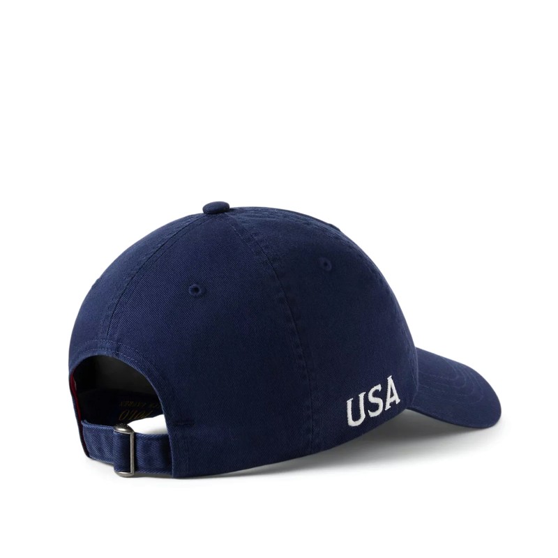 Polo Ralph Lauren Cap Baseball Usa Twill-Navy Polo Ralph Lauren Cap Baseball Usa Twill-Navy