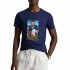 Polo Ralph Lauren T-Shirt Bear Custom Slim Fit-Navy