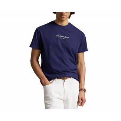 Polo Ralph Lauren T-Shirt With Embroidery Logo-Navy
