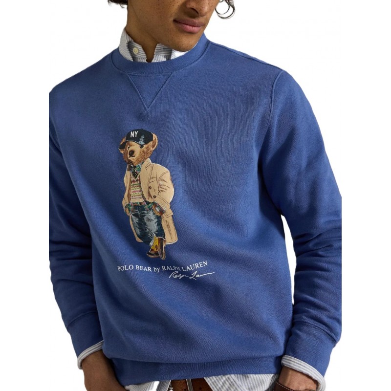 Polo Ralph Lauren Sweatshirt Bear-Blue Polo Ralph Lauren Sweatshirt Bear-Blue
