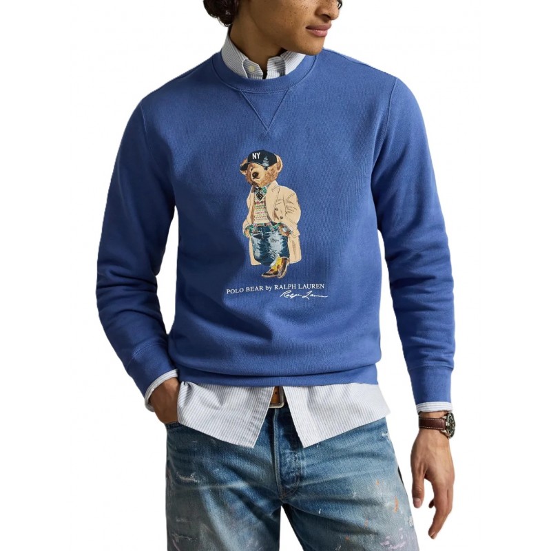 Polo Ralph Lauren Sweatshirt Bear-Blue Polo Ralph Lauren Sweatshirt Bear-Blue