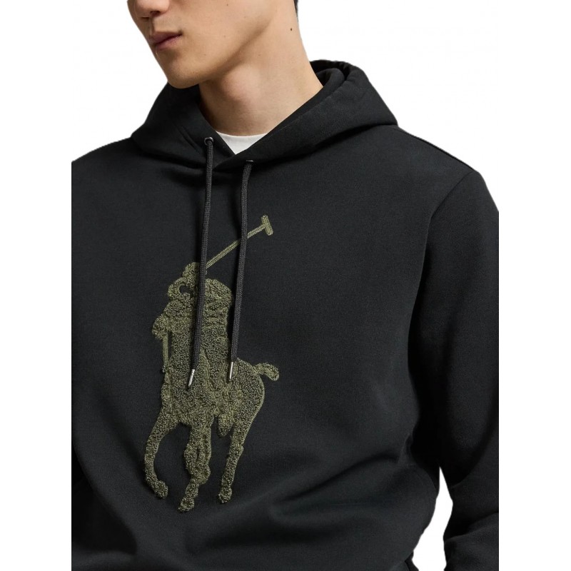 Polo Ralph Lauren Hoodie Big Pony-Black Polo Ralph Lauren Hoodie Big Pony-Black