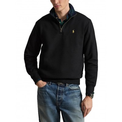 Polo Ralph Lauren Sweatshirt Fleece Quarter Zip-Black