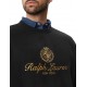 Polo Ralph Lauren Sweatshirt New York Crest Holiday Graphic-Black Polo Ralph Lauren Sweatshirt New York Crest Holiday Graphic-Black