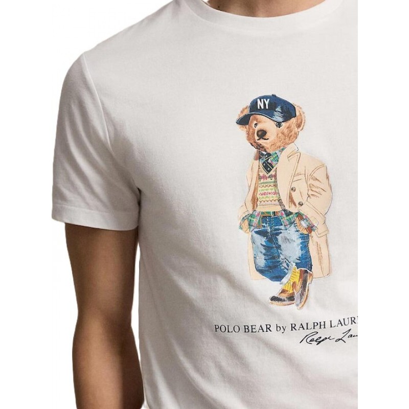 Polo Ralph Lauren T-Shirt Bear-White Polo Ralph Lauren T-Shirt Bear-White
