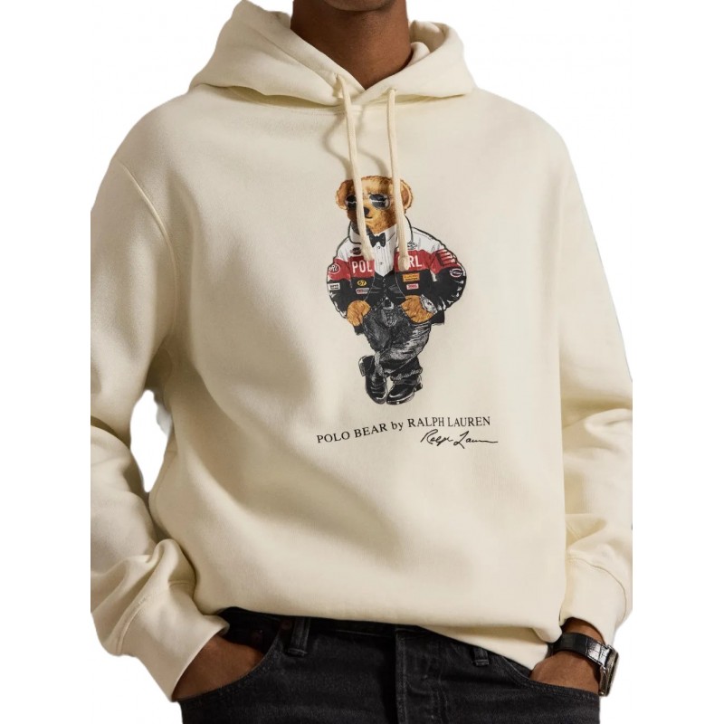 Polo Ralph Lauren Hoodie Polo Bear-Cream Polo Ralph Lauren Hoodie Polo Bear-Cream