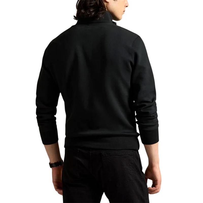 Polo Ralph Lauren Sweatshirt Polo Pony Half-Zip-Black Polo Ralph Lauren Sweatshirt Polo Pony Half-Zip-Black