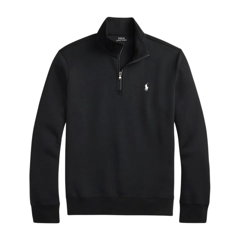 Polo Ralph Lauren Sweatshirt Polo Pony Half-Zip-Black Polo Ralph Lauren Sweatshirt Polo Pony Half-Zip-Black