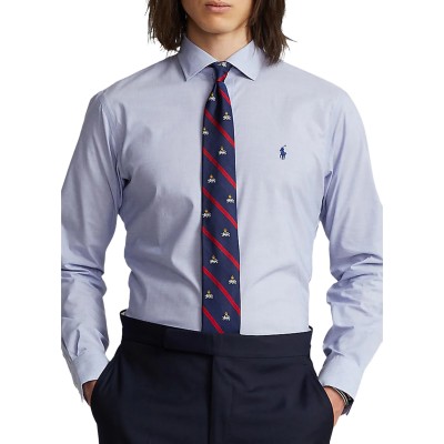Polo Ralph Lauren Shirt Custom Fit Stretch-Blue/White