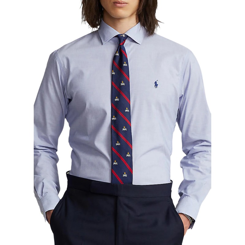 Polo Ralph Lauren Shirt Custom Fit Stretch-Blue/White