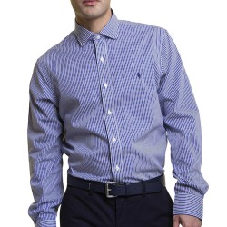 Polo Ralph Lauren Shirt Custom Fit Stretch-Blue/White