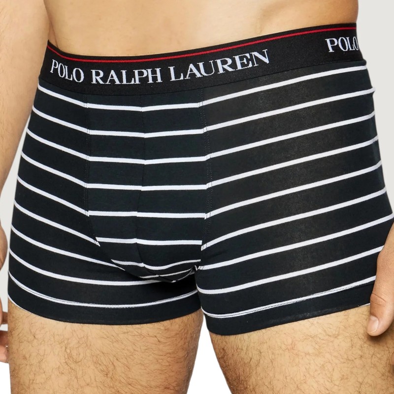 Polo Ralph Lauren 3-Pack Stretch Cotton Classic Trunks-Black