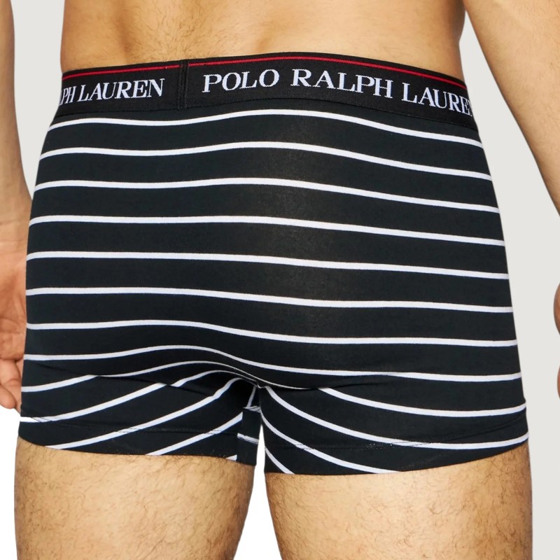 Polo Ralph Lauren 3-Pack Stretch Cotton Classic Trunks-Black