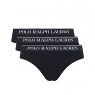 Polo Ralph Lauren 3-Pack Stretch Cotton Low Rise Briefs-Black