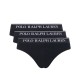 Polo Ralph Lauren 3-Pack Stretch Cotton Low Rise Briefs-Black