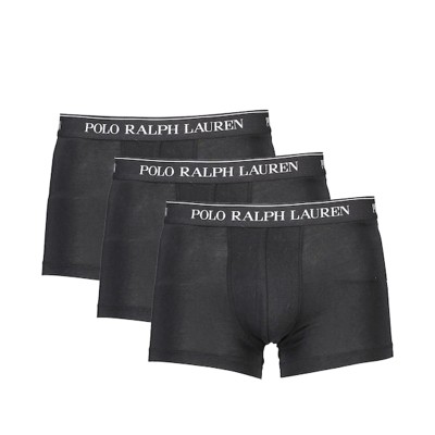 Polo Ralph Lauren 3-Pack Stretch Cotton Classic Trunks-Black