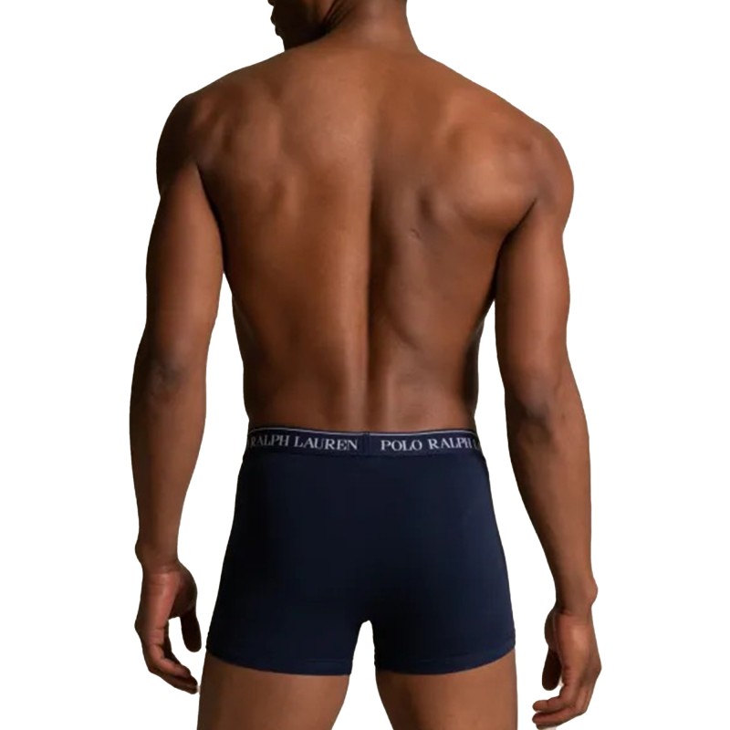 Polo Ralph Lauren 3-Pack Stretch Cotton Classic Trunks-Navy