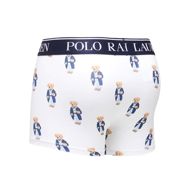 Polo Ralph Lauren Trunk 2 Pack Bear Motif Logo Waistband-Multi Polo Ralph Lauren Trunk 2 Pack Bear Motif Logo Waistband-Multi
