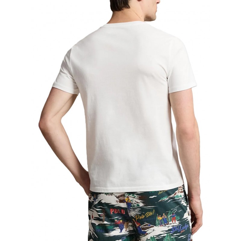 Polo Ralph Lauren T-Shirt Bear Embroidery-White Polo Ralph Lauren T-Shirt Bear Embroidery-White