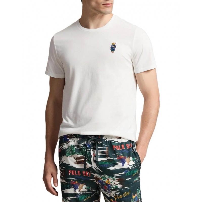 Polo Ralph Lauren T-Shirt Bear Embroidery-White Polo Ralph Lauren T-Shirt Bear Embroidery-White