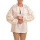 Kasia Tunic With Embroidered Sleeves-White Kasia Tunic With Embroidered Sleeves-White