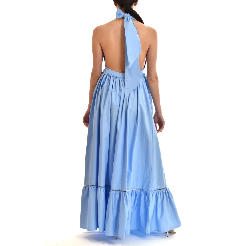Twenty-29 Dress Maxi With Open Back-Light Blue Twenty-29 Dress Maxi With Open Back-Light Blue