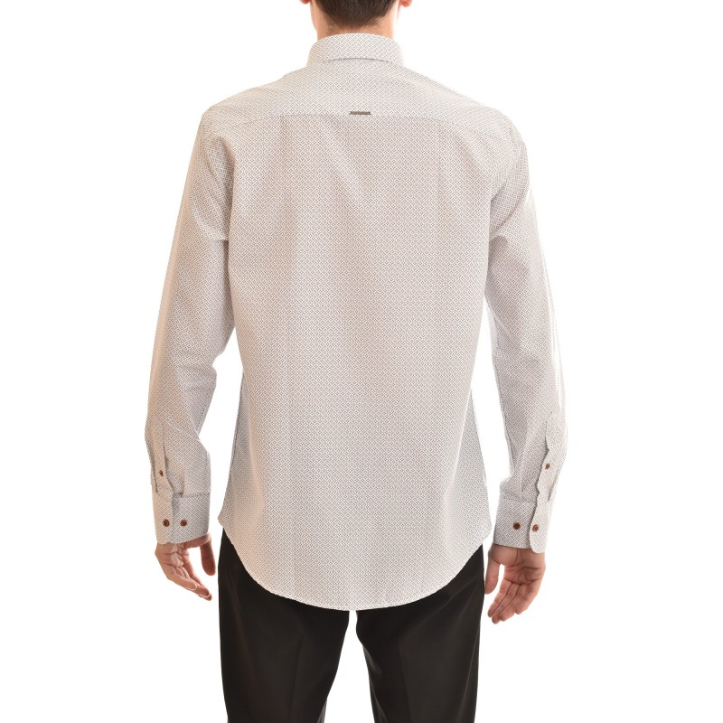 Vittorio Colorful Patterned Shirt-Off White Vittorio Colorful Patterned Shirt-Off White