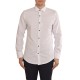 Vittorio Micropatterned Shirt-White Vittorio Micropatterned Shirt-White