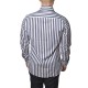Vittorio Shirt Striped With Micro Designs-Blue