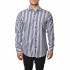 Vittorio Shirt Striped With Micro Designs-Blue