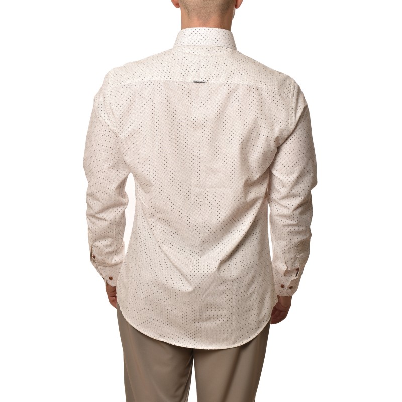 Vittorio Shirt With Micro Designs-Off White