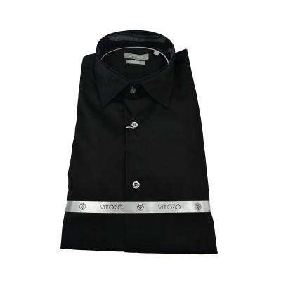 Vittorio Shirt Slim Fit-Black