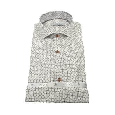 Vittorio Shirt Patterned-Brown