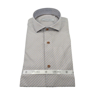 Vittorio Shirt Patterned-Brown