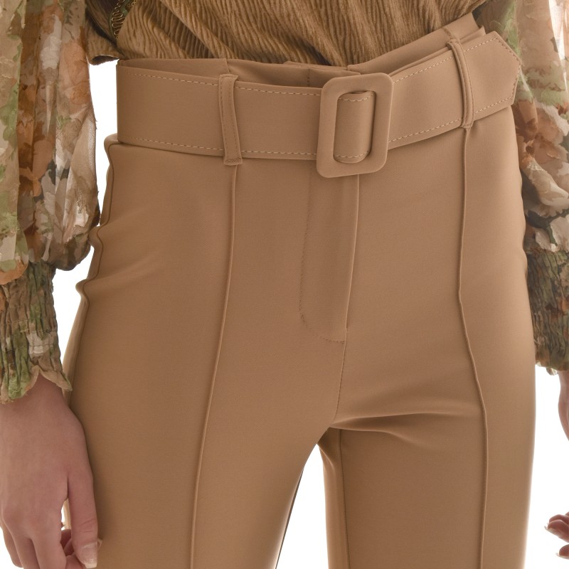 Twenty-29 Trousers With Belt-Camel