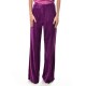 Twenty-29 Anaglyph Pattern Velvet Trousers-Purple