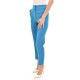 Twenty-29 Cigarette Trousers With Waist Band-Electric Blue