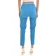 Twenty-29 Cigarette Trousers With Waist Band-Electric Blue